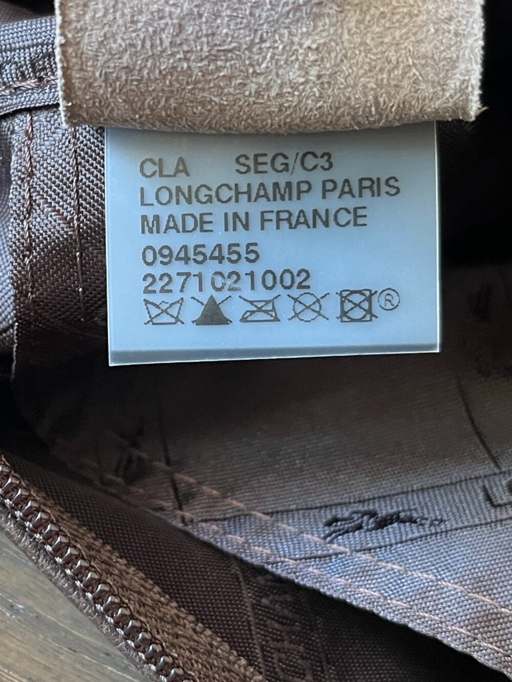 LONGCHAMP Dark Brown Leather Crossbody/ Shoulder Bag - Picture 8 of 13